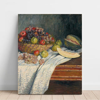 Nature morte au melon d'Espagne - Claude Monet | Reproduction Tableau Décoration murale affiche copie