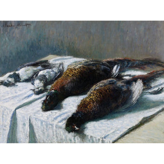 Nature morte avec faisans et pluviers - Claude Monet | Reproduction Tableau Décoration murale affiche copie