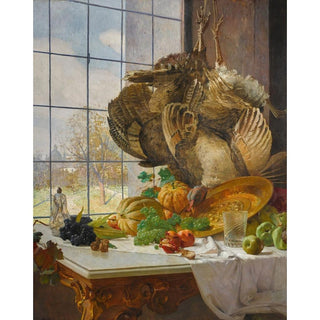Nature morte d'automne dans l'atelier de l'artiste - Carl Moll | Reproduction Tableau Décoration murale affiche copie