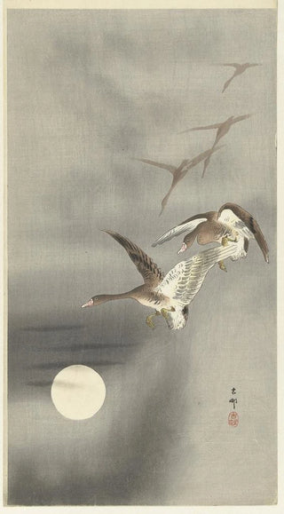 Ohara Koson - Geese in flight.webp