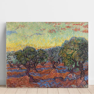 Oliveraie, Saint-Rémy - Vincent van Gogh | Reproduction Tableau Décoration murale affiche copie