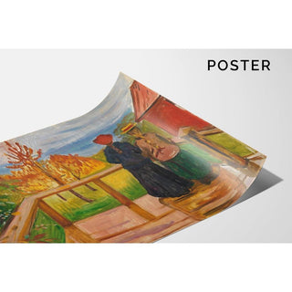 On the Veranda - Edvard Munch | Reproduction Tableau Décoration murale affiche copie