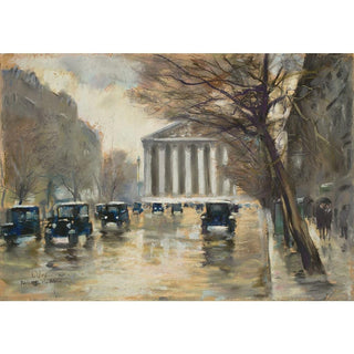 Paris, La Madeleine de Lesser Ury | Reproduction Tableau Décoration murale affiche copie