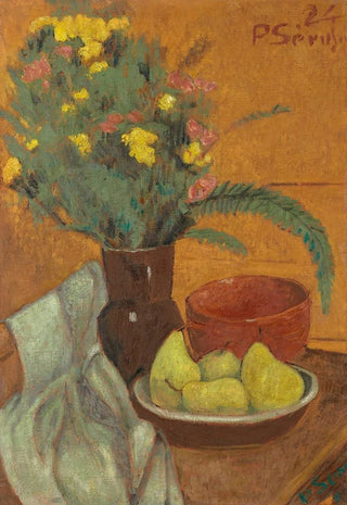 Paul Srusier - Nature morte aux poires et bouquet de fougres.webp