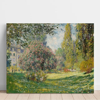 Paysage; Le Parc Monceau - Claude Monet | Reproduction Tableau Décoration murale affiche copie