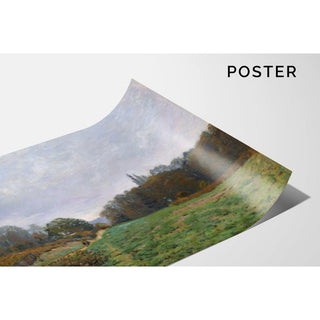 Paysage à Louveciennes - Alfred Sisley | Reproduction Tableau Décoration murale affiche copie