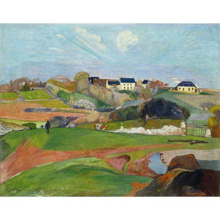 Paysage au Pouldu de Paul Gauguin | Reproduction Tableau Décoration murale affiche copie