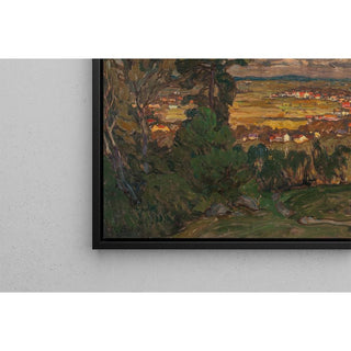 Paysage avec un village. Étude du nord de la Norvège - Anna Boberg | Reproduction Tableau Décoration murale affiche copie