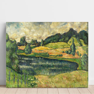 Paysage d'Estonie - Konrad Mägi | Reproduction Tableau Décoration murale affiche copie