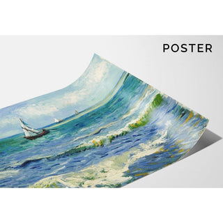 Paysage marin près des Saintes-Maries-de-la-Mer - Vincent Van Gogh | Reproduction Tableau Décoration murale affiche copie