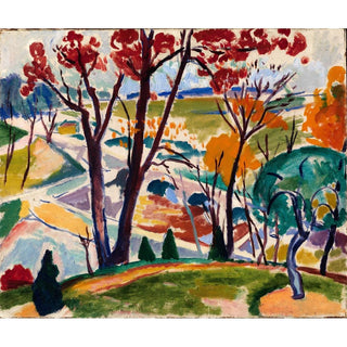 Paysage, pont, vallée de Huntingdon - Henry Lyman Sayen | Reproduction Tableau Décoration murale affiche copie