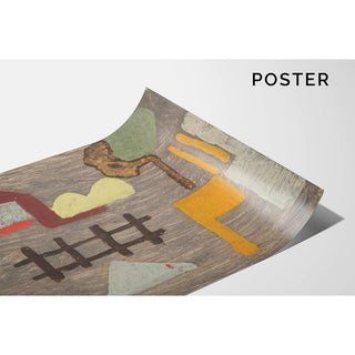 Paysage surréaliste avec une clôture - Sasza Blonder | Reproduction Tableau Décoration murale affiche copie