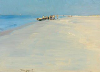 Peder Severin Kryer - Fishermen On The Beach At Skagen.webp