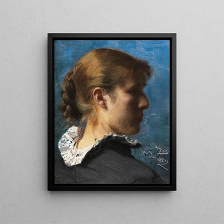 Peder Severin Kryer - Portrait of a young woman in profile.webp