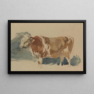 Piotr Michaowski - Study of a spotted ox.webp