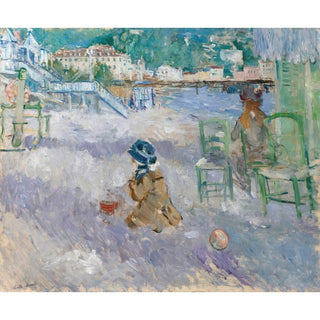 Plage de Nice de Berthe Morisot | Reproduction Tableau Décoration murale affiche copie