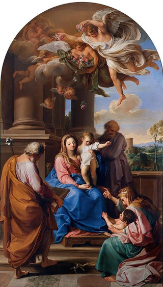 Pompeo Batoni - Madonna and Child with Saints Joseph Zacharias and Elisabeth and the Infant Saint John.webp