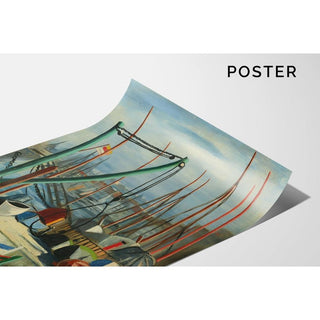 Port de Marseille - Moïse Kisling | Reproduction Tableau Décoration murale affiche copie