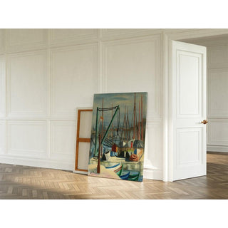 Port de Marseille - Moïse Kisling | Reproduction Tableau Décoration murale affiche copie