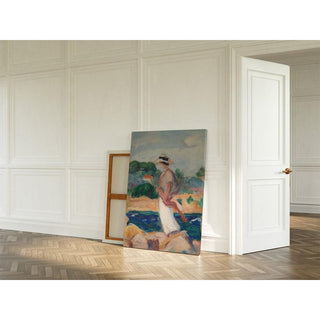 Portrait d'Irène dans un Paysage - Henri Lebasque | Reproduction Tableau Décoration murale affiche copie