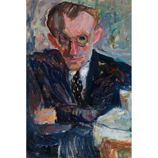 Portrait d'un homme aux lunettes - Sasza Blonder | Reproduction Tableau Décoration murale affiche copie