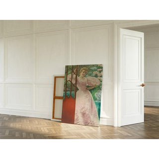 Portrait d'une jeune femme dans un conservatoire - James Tissot | Reproduction Tableau Décoration murale affiche copie