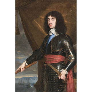 Portrait de Charles II, Roi d'Angleterre par Philippe de Champaigne | Reproduction Tableau Décoration murale affiche copie