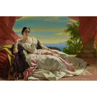 Portrait de Leonilla, princesse de Sayn-Wittgenstein-Sayn - Franz Xaver Winterhalter | Reproduction Tableau Décoration murale affiche copie