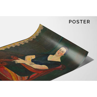 Portrait de Madame Germaine Eisenmann 1924 - Suzanne Valadon | Reproduction Tableau Décoration murale affiche copie