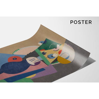 Pot de Fleurs - Georges Valmier | Reproduction Tableau Décoration murale affiche copie