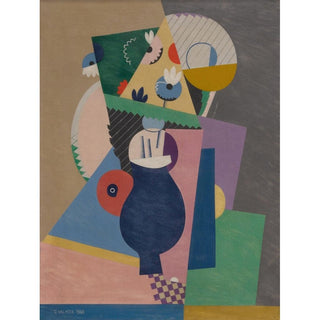 Pot de Fleurs - Georges Valmier | Reproduction Tableau Décoration murale affiche copie