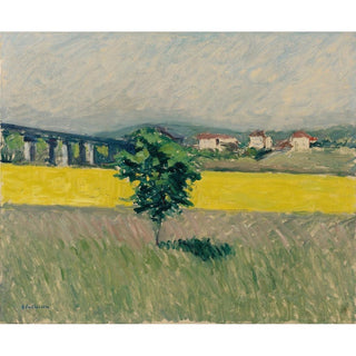 Prairie Au Pont d'Argenteuil - Gustave Caillebotte | Reproduction Tableau Décoration murale affiche copie