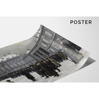 Relève de la garde au palais d'Amalienborg - Paul Fischer | Reproduction Tableau Décoration murale affiche copie