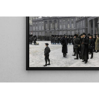 Relève de la garde au palais d'Amalienborg - Paul Fischer | Reproduction Tableau Décoration murale affiche copie