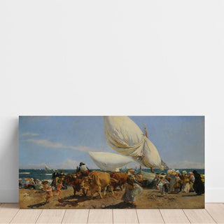 Retour de la pêche - Joaquín Sorolla | Reproduction Tableau Décoration murale affiche copie