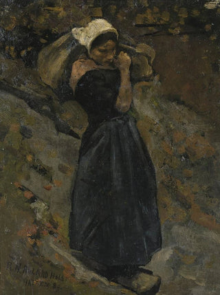 Richard Nicolas Roland Holst - A Peasant Woman carrying a Sack.webp