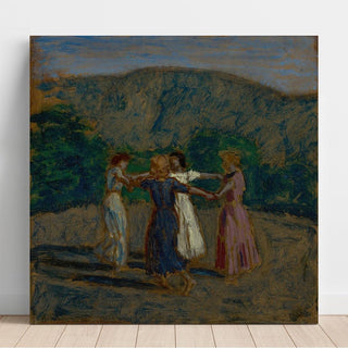 Ringelreihe Study - Franz von Stuck | Reproduction Tableau Décoration murale affiche copie