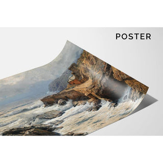 Riviera, Vagues se brisant à Boccadasse - Alfred Zoff | Reproduction Tableau Décoration murale affiche copie