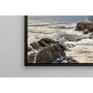 Riviera, Vagues se brisant à Boccadasse - Alfred Zoff | Reproduction Tableau Décoration murale affiche copie