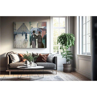 Rue de Paris, temps de pluie - Gustave Caillebotte | Reproduction Tableau Décoration murale affiche copie