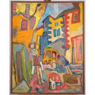 Ruelle de village - Sasza Blonder | Reproduction Tableau Décoration murale affiche copie