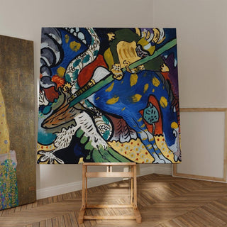 Saint Georges - Wassily Kandinsky | Reproduction Tableau Décoration murale affiche copie