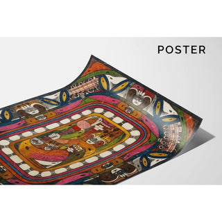 Sainte Adolfina de la vallée de Chamäleohn en Chine; Asie - Adolf Wölfli | Reproduction Tableau Décoration murale affiche copie