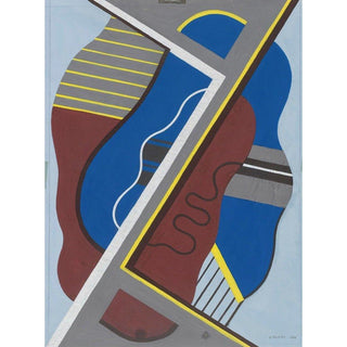 Sans Titre Étude pour un Motif Décoratif - Georges Valmier | Reproduction Tableau Décoration murale affiche copie