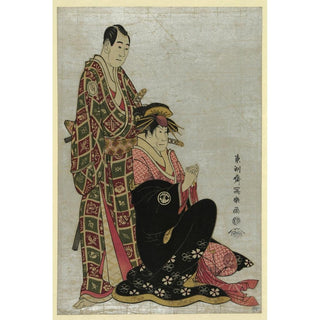Sawamura Sojuro et Segawa Kikunojo - Toshusai Sharaku | Reproduction Tableau Décoration murale affiche copie