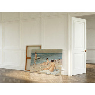 Scène de plage avec femmes se baignant - Paul Fischer | Reproduction Tableau Décoration murale affiche copie