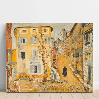 Scène de rue dans une ville provinciale - Boris Grigoriev | Reproduction Tableau Décoration murale affiche copie