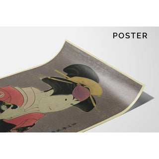 Segawa Tomisaburo en tant que Yadorigi, femme d'Ogishi Kurando - Toshusai Sharaku | Reproduction Tableau Décoration murale affiche copie