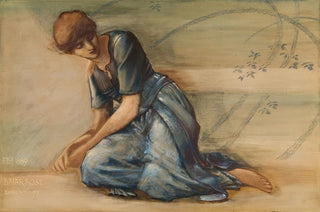 Sir Edward Coley BurneJones - The Briar Rose Series Study for The Garden Court IV.webp