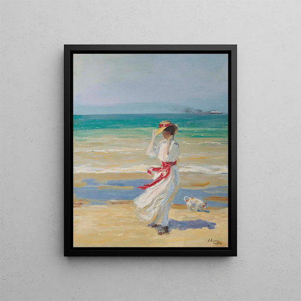 Una giornata ventosa - Sir John Lavery — quadro incorniciato alla parete